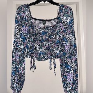 Floral crop top